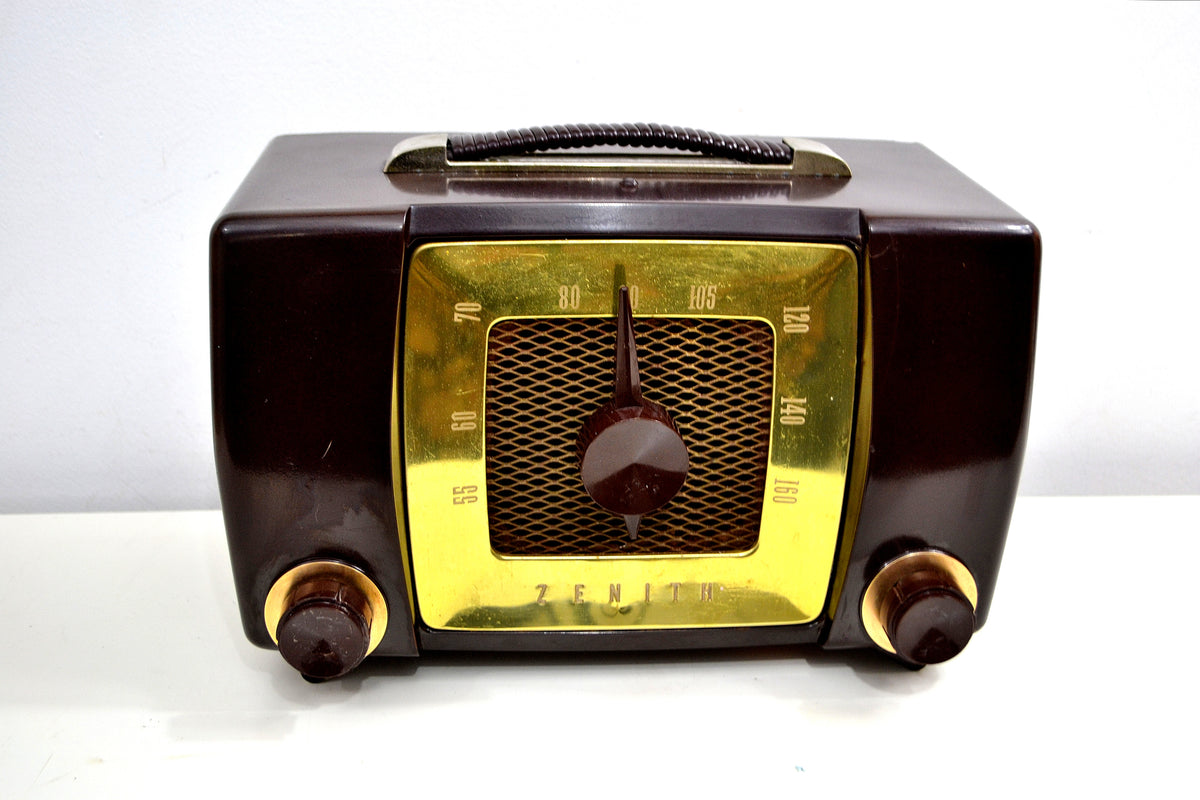 Umber Brown 1951 Zenith Model H615 AM Vacuum Tube Radio Popular Model ...