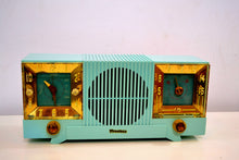 Load image into Gallery viewer, SOLD! - Aug 14, 2019 - Celeste Blue Mid Century 1952 Firestone Model 4-A-127 Vintage AM Radio Absolutely Stunning! - [product_type} - Firestone - Retro Radio Farm