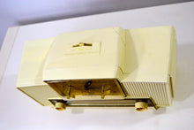Load image into Gallery viewer, SOLD! - Dec 2, 2019 - VERSAILLES Ivory and Gold 1959 Philco Model F760-124 Tube AM Clock Radio Bells and Whistles! - [product_type} - Philco - Retro Radio Farm