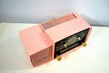 Load image into Gallery viewer, SOLD! - May 3, 2019 - Rose Pink 1959 General Electric Model C-4340 Tube AM Clock Radio Perfect! - [product_type} - General Electric - Retro Radio Farm