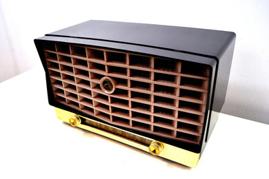 SOLD! - Feb. 8, 2020 - Glorious Black Vintage 1953 RCA Victor 6-XD-5 Tube Radio Excellent Condition Works Great!