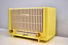 Load image into Gallery viewer, Lemon Yellow 1955 Granco Model 7TAF AM/FM Tube Antique Radio Extremely Rare and Sounds Great! - [product_type} - Granco - Retro Radio Farm