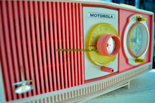 Charger l&#39;image dans la galerie, SOLD! - June 3, 2018 - PRETTY IN PINK Mid Century Retro 1963 Motorola Model C19P-23 Tube AM Clock Radio Rare Color! - [product_type} - Motorola - Retro Radio Farm