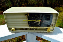 画像をギャラリービューアに読み込む, SOLD! - July 28, 2018 - ALL IVORY Mid Century Retro 1956 RCA Victor 9-C-7LE Tube AM Clock Radio Totally Restored and Sounds Great! - [product_type} - RCA Victor - Retro Radio Farm