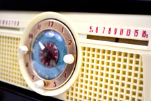Load image into Gallery viewer, Mocha Brown Bakelite 1950 Jewel Wakemaster Model 5057U Vacuum Tube AM Clock Radio The Master Awaketh! - [product_type} - Jewel - Retro Radio Farm