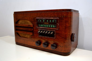 Wood Vintage 1939 Airline 84WG-612A AM Vacuum Tube AM Shortwave Radio Excellent+ Condition!