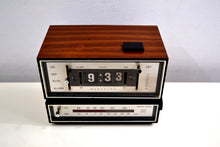 画像をギャラリービューアに読み込む, Genuine Faux Wood Grain 1974 Westclox AM/FM Solid State Clock Radio Alarm Rare Film Strip Model! - [product_type} - Westclox - Retro Radio Farm