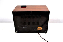 Load image into Gallery viewer, Genuine Faux Wood Grain 1974 Westclox AM/FM Solid State Clock Radio Alarm Rare Film Strip Model! - [product_type} - Westclox - Retro Radio Farm