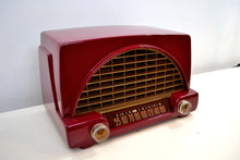 Load image into Gallery viewer, SOLD! - May 14, 2019 - Cranberry Red 1952 Philco Model 52-542 Transitone Vintage AM Tube Radio Bakelite Unbelievable Sound! - [product_type} - Philco - Retro Radio Farm