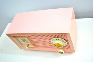 Chiffon Pink Vintage 1959 General Electric Model C-435A Vacuum Tube Radio Lovely Lady! - [product_type} - General Electric - Retro Radio Farm