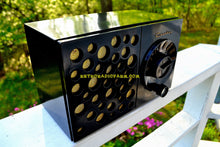 Load image into Gallery viewer, SOLD! - May 17, 2018 - EBONY SWISS CHEESE 1953 Crosley Model JT-3  AM Tube Radio Sounds Great Looks Unique! - [product_type} - Crosley - Retro Radio Farm