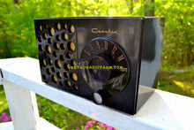 画像をギャラリービューアに読み込む, SOLD! - May 17, 2018 - EBONY SWISS CHEESE 1953 Crosley Model JT-3  AM Tube Radio Sounds Great Looks Unique! - [product_type} - Crosley - Retro Radio Farm