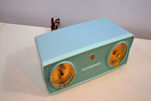 Load image into Gallery viewer, SOLD! - Jan. 8, 2020 - Belvedere Blue Vintage 1959 Zenith Model B514V AM Tube Radio Excellent Condition! - [product_type} - Zenith - Retro Radio Farm