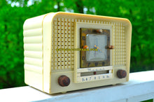 Load image into Gallery viewer, SOLD! - Nov 1, 2018 - Royal Ivory Mid Century Retro 1954 Regal Model C527L Tube AM Clock Radio Excellent Plus Condition and Sounds Great! - [product_type} - Regal - Retro Radio Farm