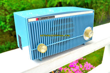 画像をギャラリービューアに読み込む, SOLD! - May 30, 2018 - BLUETOOTH MP3 Ready - SLATE BLUE 1957 Bulova Model 340 Tube AM Radio Rare Model Works Great! - [product_type} - Bulova - Retro Radio Farm