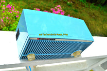 Load image into Gallery viewer, SOLD! - May 30, 2018 - BLUETOOTH MP3 Ready - SLATE BLUE 1957 Bulova Model 340 Tube AM Radio Rare Model Works Great! - [product_type} - Bulova - Retro Radio Farm