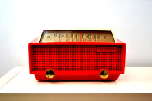 Charger l&#39;image dans la galerie, SOLD! - Oct 11, 2019 - Ranger Red and White Vintage 1956 Olympic Model 552 Tube AM Radio Totally Sick! - [product_type} - Olympic - Retro Radio Farm