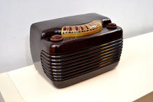 Load image into Gallery viewer, SOLD! - May 30, 2019 - Marble Swirly Brown Bakelite Vintage 1946 Philco Model 46-420 AM Radio Flawless and Sounds Amazing! - [product_type} - Philco - Retro Radio Farm