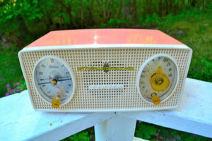 SOLD! - Nov 20, 2018 - Mayfair Pink Mid Century Vintage 1955 Zenith Model B514V AM Tube Radio Excellent Condition!