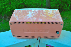 SOLD! - Nov 20, 2018 - Mayfair Pink Mid Century Vintage 1955 Zenith Model B514V AM Tube Radio Excellent Condition! - [product_type} - Zenith - Retro Radio Farm
