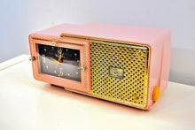 Load image into Gallery viewer, SOLD! - May 28, 2019 - Fifth Avenue Pink 1957 Bulova Model 120 Tube AM Clock Radio Sounds Mah-valous! - [product_type} - Bulova - Retro Radio Farm
