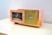 Load image into Gallery viewer, SOLD! - May 28, 2019 - Fifth Avenue Pink 1957 Bulova Model 120 Tube AM Clock Radio Sounds Mah-valous! - [product_type} - Bulova - Retro Radio Farm