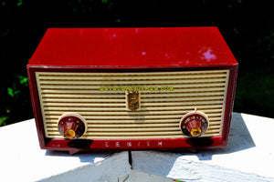 SOLD! - Nov 23, 2018 - Burgundy Retro Vintage 1957 Zenith A508R AM Tube Radio Loud and Clear Sounding! - [product_type} - Zenith - Retro Radio Farm