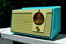 Load image into Gallery viewer, SOLD! - July 14, 2018 - BLUETOOTH MP3 UPGRADE ADDED - BELAIR BLUE AND WHITE 1955 Zenith Model F510 AM Tube Radio Excellent Condition! - [product_type} - Zenith - Retro Radio Farm