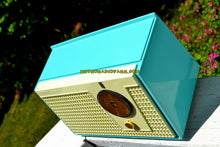 Load image into Gallery viewer, SOLD! - July 14, 2018 - BLUETOOTH MP3 UPGRADE ADDED - BELAIR BLUE AND WHITE 1955 Zenith Model F510 AM Tube Radio Excellent Condition! - [product_type} - Zenith - Retro Radio Farm