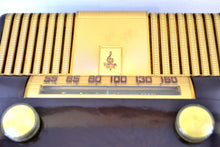 Load image into Gallery viewer, SOLD! - June 29, 2019 - &quot;THE MODERNE&quot; 1949 Emerson Model 561A Brown Bakelite AM Tube Radio Golden Age Beauty in Pristine Condition! - [product_type} - Emerson - Retro Radio Farm