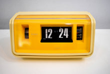 Load image into Gallery viewer, Eames Yellow Vintage 1970s Caslon Model 801 Flip Clock