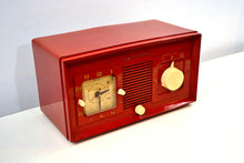 Load image into Gallery viewer, SOLD! - Mar 4, 2020 - Fire Engine Red 1949 Jewel Model 940 Red Bakelite Tube Radio Totally Restored Excellent Condition! - [product_type} - Jewel - Retro Radio Farm
