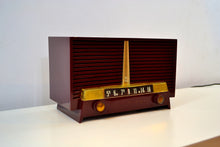画像をギャラリービューアに読み込む, SOLD! - Dec 16, 2019 -Burgundy 1955 Westinghouse H-436T5 AM Tube Retro Radio Very Sweet Sounding! - [product_type} - Westinghouse - Retro Radio Farm