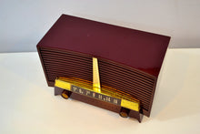 画像をギャラリービューアに読み込む, SOLD! - Dec 16, 2019 -Burgundy 1955 Westinghouse H-436T5 AM Tube Retro Radio Very Sweet Sounding! - [product_type} - Westinghouse - Retro Radio Farm