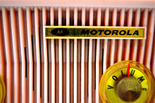 画像をギャラリービューアに読み込む, SOLD! - Jan 26, 2020 - Pink Velvet 1957 Motorola 57CS Port Hole Tube AM Clock Radio Totally Restored! - [product_type} - Motorola - Retro Radio Farm