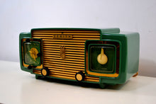 Load image into Gallery viewer, SOLD! - Sept 13, 2019 - Jade Green and Gold 1953 Zenith Model L622F AM Vintage Tube Radio Gorgeous Looking and Sounding! - [product_type} - Zenith - Retro Radio Farm