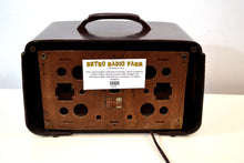 Load image into Gallery viewer, SOLD! - Jan. 19, 2020 - Mahogany Marbled Brown Bakelite 1951 Zenith Model H724Z2 AM Tube Radio Great Player! - [product_type} - Zenith - Retro Radio Farm