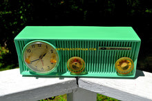 Load image into Gallery viewer, SOLD! - July 9, 2018 - SEA GREEN BEAUTY Mid Century 1957 Motorola 57CS Tube AM Clock Radio Sounds Great! - [product_type} - Motorola - Retro Radio Farm