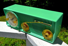 Load image into Gallery viewer, SOLD! - July 9, 2018 - SEA GREEN BEAUTY Mid Century 1957 Motorola 57CS Tube AM Clock Radio Sounds Great! - [product_type} - Motorola - Retro Radio Farm