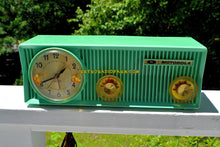 Charger l&#39;image dans la galerie, SOLD! - July 9, 2018 - SEA GREEN BEAUTY Mid Century 1957 Motorola 57CS Tube AM Clock Radio Sounds Great! - [product_type} - Motorola - Retro Radio Farm