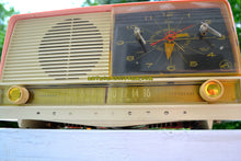 画像をギャラリービューアに読み込む, SOLD! - Sept 18, 2018 - Beautiful Powder Pink And White Retro Jetsons 1956 RCA Victor 9-C-71 Tube AM Clock Radio Works Great! - [product_type} - RCA Victor - Retro Radio Farm