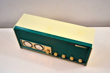 Load image into Gallery viewer, SOLD! - June 28, 2019 - Mariner Teal Vintage 1966 Silvertone 6019 AM/FM Tube Radio Near Mint and Gimmicky Beyond Comparison! - [product_type} - Silvertone - Retro Radio Farm