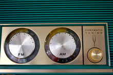 Load image into Gallery viewer, SOLD! - June 28, 2019 - Mariner Teal Vintage 1966 Silvertone 6019 AM/FM Tube Radio Near Mint and Gimmicky Beyond Comparison! - [product_type} - Silvertone - Retro Radio Farm