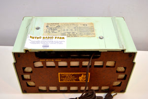 SOLD! - Oct 1, 2019 - "The Glendon" Mint Green Vintage 1953 RCA Victor 6-XD-5C Tube Radio Excellent Condition Works Great! - [product_type} - RCA Victor - Retro Radio Farm