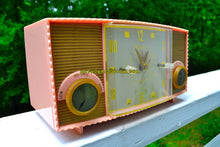 Load image into Gallery viewer, SOLD! - Nov 9, 2018 - Fifth Ave Pink Vintage Mid Century 1957 Bulova Model 170 Tube AM Clock Radio Simply Fabulous! - [product_type} - Bulova - Retro Radio Farm