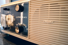 Load image into Gallery viewer, SOLD! - Jan. 14, 2019 - Aqua Blue 1959 Admiral Y3048 Tube AM Radio Clock Alarm Works Great! - [product_type} - Admiral - Retro Radio Farm