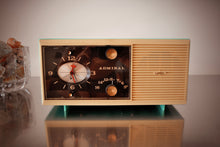 画像をギャラリービューアに読み込む, SOLD! - Jan. 14, 2019 - Aqua Blue 1959 Admiral Y3048 Tube AM Radio Clock Alarm Works Great! - [product_type} - Admiral - Retro Radio Farm