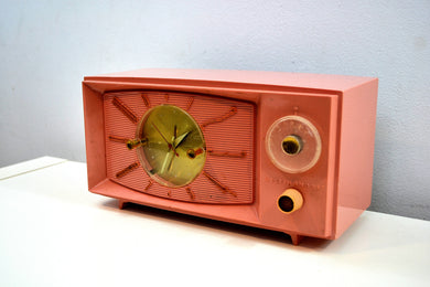 Bluetooth Ready To Go - Rose Pink 1959 Westinghouse Model H545T5A Tube AM Radio