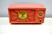 Load image into Gallery viewer, BLUETOOTH MP3 UPGRADED - Rose Pink 1959 Westinghouse Model H545T5A Tube AM Radio - [product_type} - Westinghouse - Retro Radio Farm
