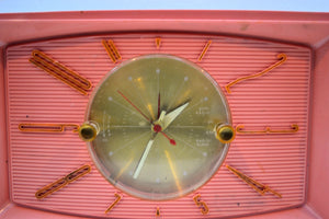 BLUETOOTH MP3 UPGRADED - Rose Pink 1959 Westinghouse Model H545T5A Tube AM Radio - [product_type} - Westinghouse - Retro Radio Farm